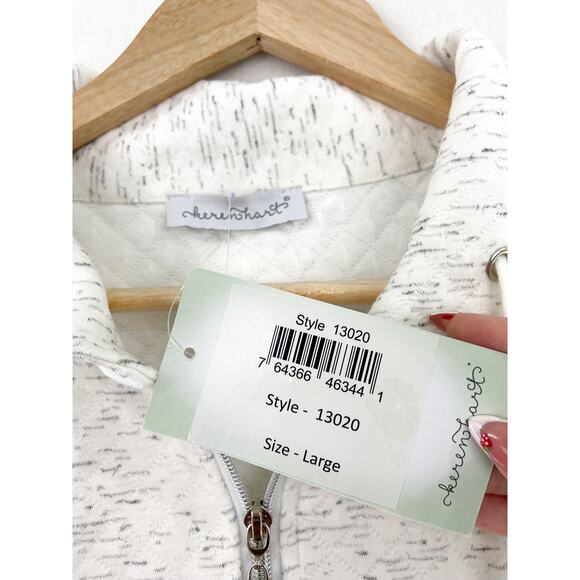 NEW Keren Hart Women's Quilted Zip Down Sleeveless Vest Large Karen Hart - Picture 5 of 5